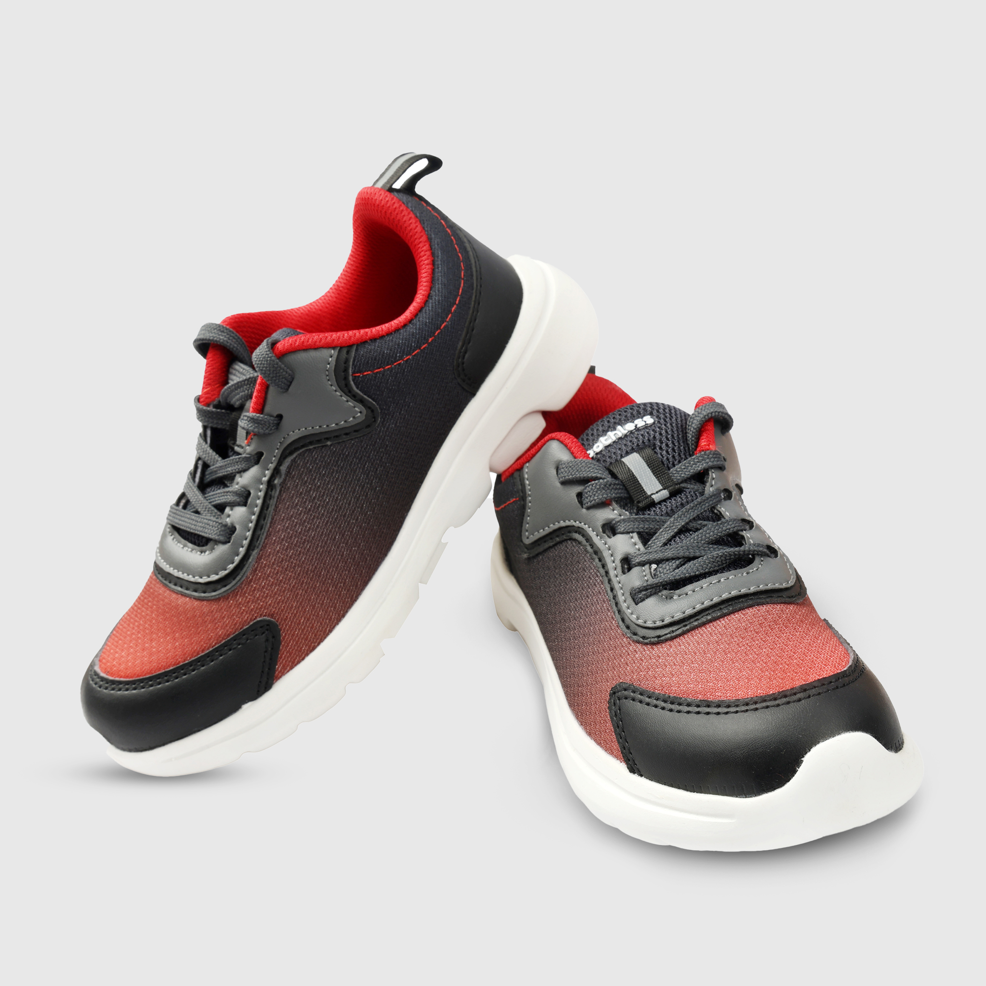 Boys Red & Black Gradient Sports Shoes