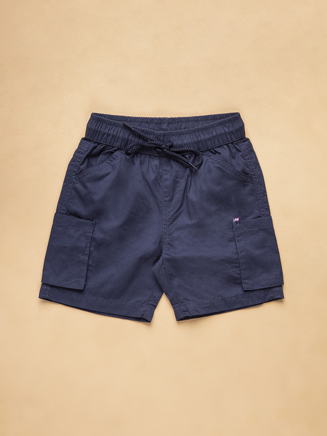 Kids Boys Solid Twill Cargo Shorts