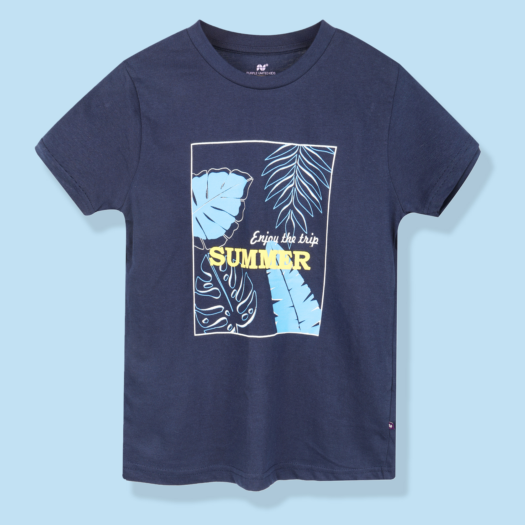 Kids Boys Summer Print Single Jersey T-Shirt